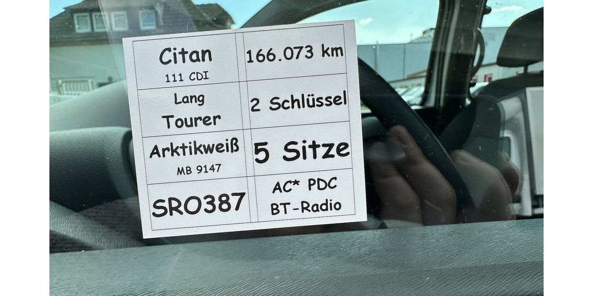 Mercedes-Benz Citan 111 CDI Tourer lang 166.073 km 10.472 &euro; Mainz 55122