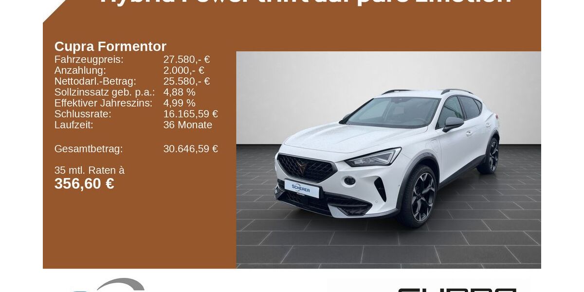 Cupra Formentor 23.105 km 27.580 &euro; Mainz 55129