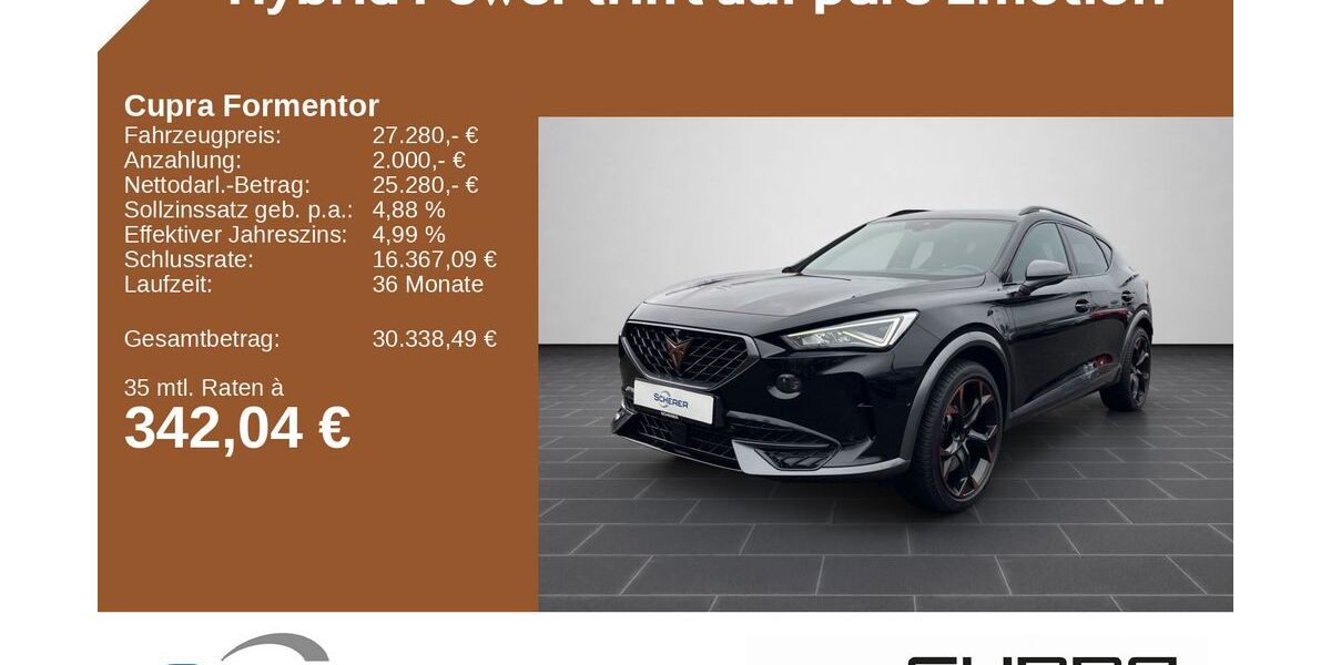 Cupra Formentor 44.265 km 27.280 &euro; Mainz 55129