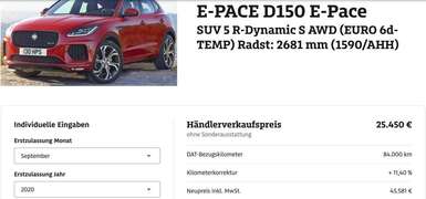 Gebrauchte Jaguar E-Pace